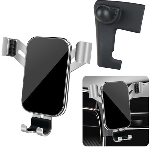 LUNQIN Car Phone Holder for Hyundai Tucson 2022 2023 2024 and Hyundai Santa Cruz 2022-2024 Auto Interior Accessories Best Cell Phones Mount Cellphone Mobile Cradle Charging Navigation GPS Screen Stand