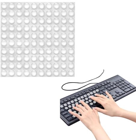ASOMI 100 Stück DIY-Tastatur-Tastenkappen, Tastaturaufkleber in Nagelform, transparente gewölbte Laptop-Tastaturaufkleber, für Frauen mit langen Nägeln