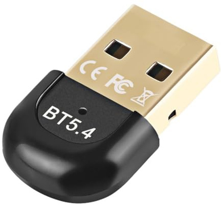 Iyalezirk Adattatore USB Bluetooth 5.4 per PC Mouse Fili Tastiera Altoparlante Musica Audio Ricevitore Trasmettitore Adattatore Bluetooth