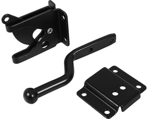 Didiseaon Self-Locking Gate Latch Fence Heavy Duty Lever Door Latch Adjustable Cable Pull Finish for Fence Pool and Garden