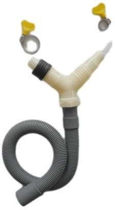 Drenaje for Lavadora y Secadora con Manguera de Drenaje extendida, Adaptador en T de Drenaje, Accesorio for tubería de Drenaje, Longitud de Manguera de 0,3 m,Pulsador de tambor para lavadora secadora,