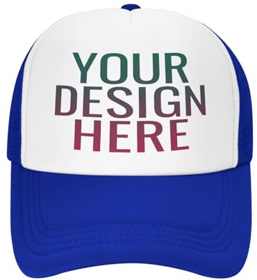 DOHXQM Benutzerdefinierte Baseball -Kappe Design Ihre eigenen Hüte Benutzerdefinierten Hats Logo Personalisierte Baseball Cap Benutzerdefinierte Hut Fügen Sie Ihr eigenes Design/Text/Fotos