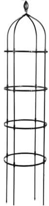 Espaldera de jardín Marco de soporte for plantas, soporte for flores, soporte for plantas trepadoras, enrejado, accesorios de jardín, suministros for exteriores, marco de escalada, jaula(Black 175cm)