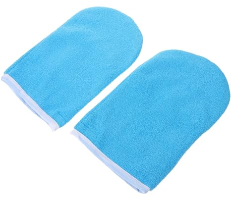 HONITANO Paraffin Wachswärmer Handschuhe mit Kettverschluss Isolierte Paraffinbad Hand Einlagen für Arthrose und Trockene Haut Wiederverwendbare Handspahandschuhe Blau