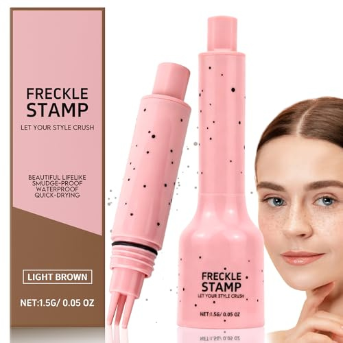 Tache de Rousseur, Naturelles Stylo Taches de Rousseur Freckles Pen, Résistant à l'Eau & Transpiration, Longue durée Séchage Rapide, Anti-Transfert, Maquillage Naturel et Facile au Soleil (Léger)