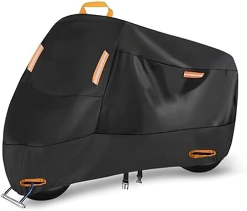 Motorrad Abdeckplane Outdoor für Honda Monkey 125 Motorradabdeckung Winterfest Wasserdicht Anti UV Staubregen mit Schlossloch