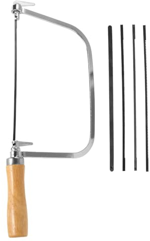 Zerodeko U-förmige Schneide Metallsäge aus Stahl mit Verstellbarer Schneidleistung Multifunktionale Handsäge für Holzbearbeitung im Selbstgemacht Bereich
