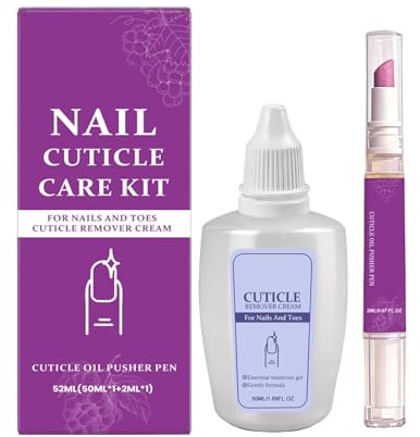 Kit de Manicura Set de cuidado y suavizado para cutículas | Kit de Mantenimiento de Cutículas para Adultos Mayores Viaje Hogar Oficina Diario Salón Manicura