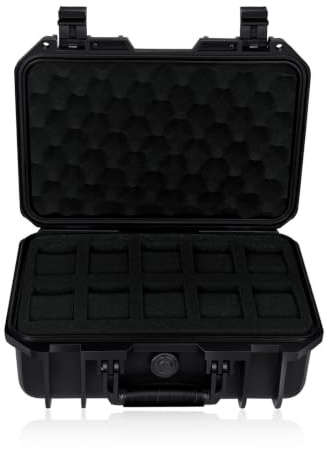 Wzmzjy Estuche de Almacenamiento Portátil Caja, Modelo 332113, Estuche De Transporte Portátil con Espuma Protectora para 8 Relojes