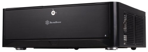 SilverStone SST-GD06B - Grandia HTPC Micro ATX Desktop Gehäuse mit hochleistungsfähigem und geräuscharmen Kühlsystem, schwarz