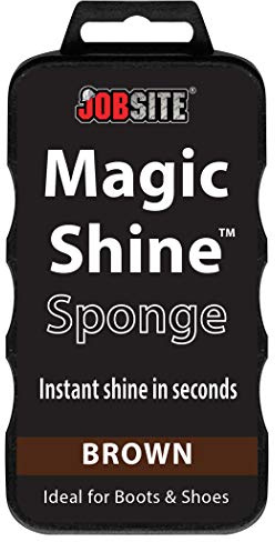 JobSite Instant Express Leather Boot & Shoe Shine Sponge - Brown