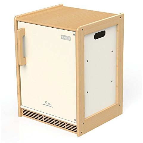 Tidlo T0303 Wooden Fridge Play Kitchen Accessories, Multi-Colour