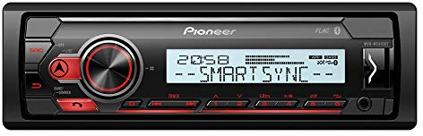 Pioneer MVH-MS410BT - Autoradio 1 DIN modelo para marino con Bluetooth®, USB. Sintonizador RDS. Se conecta a iPhone y amp; Dispositivos Android