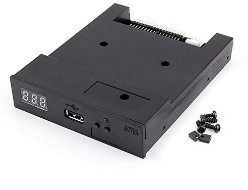 Emulatore Floppy Drive USB Per Organo Elettronico, 3,5 Pollici 1,44 MB USB Floppy Disk Drive, per keyboad Musicale istituzione elettronico - Nero