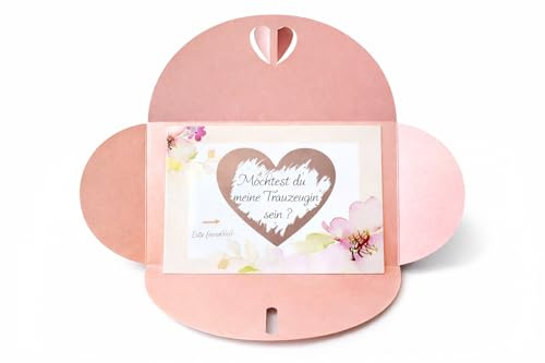 ONDEGO XXL Trauzeugin Brautjungfer FRAGEN Rubbelkarte Karte Hochzeit personalisierte Geschenke Möchtest du meine Trauzeugin sein ?