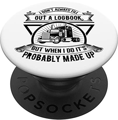 Lustiger LKW-Fahrer - Ich fülle nicht immer ein Fahrtenbuch aus PopSockets mit austauschbarem PopGrip