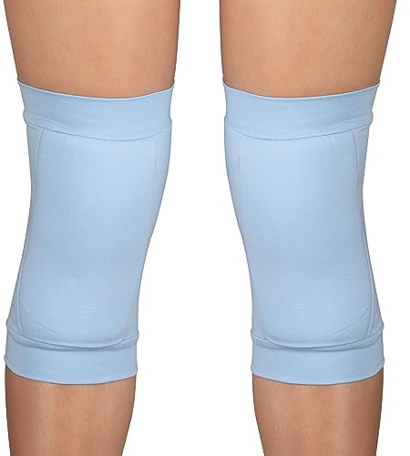 DRUNA Rodilleras de Gimnasia Rítmica MARIA INDIGO (Talle L, Azul Claro)