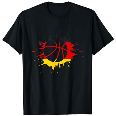 Deutschland Basketball Trikot Deutsche Fahne T-Shirt