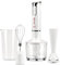 Girmi MX17 Mixer ad immersione con Kit, 3 in 1 frullatore-mixer-frusta, 400 W, Motore DC, 2 Velocità, Lame INOX, Misurino da 700cc incluso, Bianco