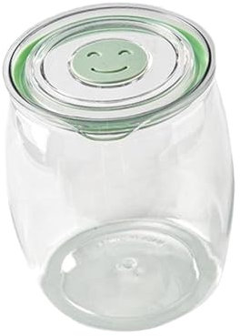 SiaBiced Vetro Alimentare Ermetico in Ingresso Ermetico in Gocce in Vetro Bicchiere di Cetriolo per Chicchi di Caffè, 5 Litri