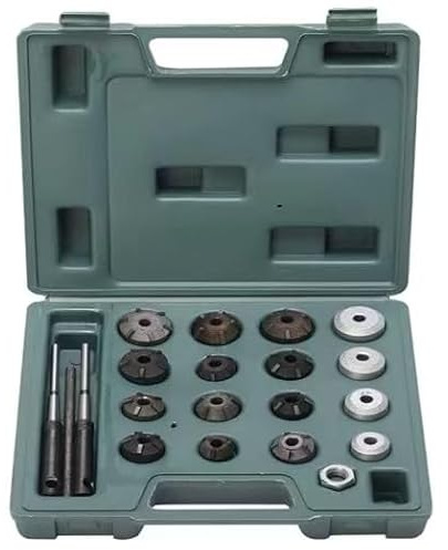 YZBOSH Alesatore per sedi valvole in carburo cementato, Fresa Universale per sedi valvole per Moto, utensile per lappatura delle valvole, utensile per rettifica delle valvole