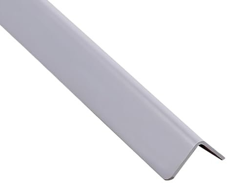 Coayuou Winkel Profile 90cm* 3 Stück Treppenprofil Langlebig Küchenleiste Selbstklebend Kunststoffleiste Ideal Für Alle Innenräume(Grau,40x40mm)