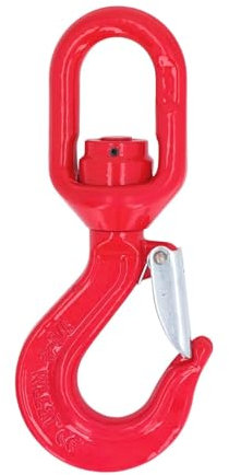 Gancio girevole da 2 tonnellate, gancio di sollevamento girevole, gancio girevole, gancio di sollevamento girevole in lega di acciaio resistente con portata di 2 tonnellate for paranco a gru per solle