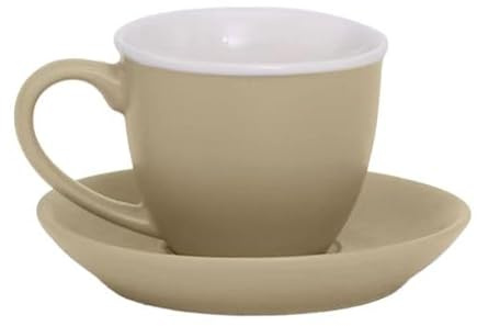 Set 6 Tazzine Caffè con Piattino in Porcellana New Bone China, 100 ml | Cedro pedro, Forma