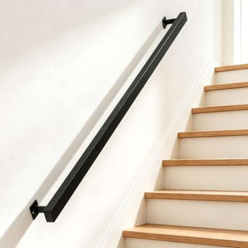 Pasamanos para escaleras, barandillas para escaleras, barandilla interior y exterior, pasamanos de pared, barandilla antideslizante, asas para ático, porche, entrada (60CM)