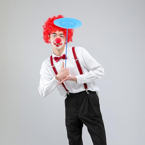 GALPADA 2pcs Juggling Plates with Sticks for Adults Rotating Performance Easy to Learn Skill Game for Parties and Street Acts