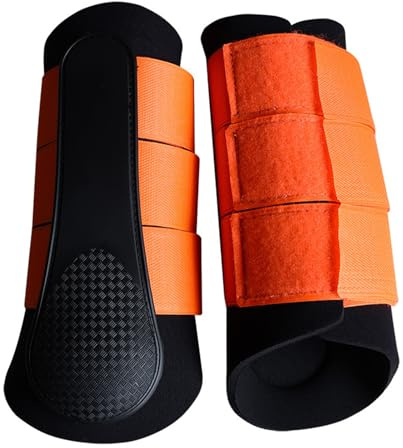 Obotsnoi Protectores de patas de caballo con exterior reforzado y sistemas de cierre de gancho seguro, protector para patas de caballo