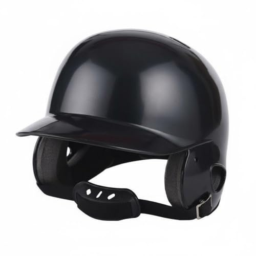 F Fityle Casco Protector Infantil Béisbol Casco Antigolpes Infantil Protector con Facial Espuma Absorbente Impactos Aireación Lateral Adecuado para Clubes Deportivos Escolares, Negro, Niños