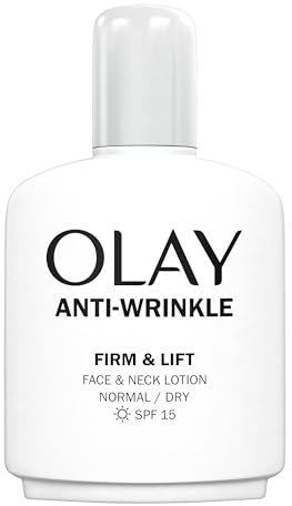 Olay Anti-Wrinkle Firm & Lift Face And Neck Lotion With SPF15, Helps Visibly Reduce Fine Lines & Wrinkles And Protects Against Premature Signs Of Ageing,100ml