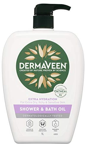 DermaVeen Aceite extra suave para ducha y baño, 1 litro