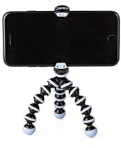 JOBY GorillaPod Mobile Mini, Flexible Mini Tripod for Smartphones, Compatible with iPhones, Android and Windows Smartphones, for Content Creation, Vlogging, Live Streaming, Tik Tok - Black and Blue