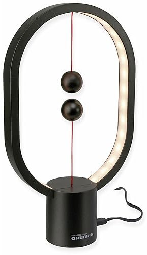 Tischlampe Grundig Schwarz Metall