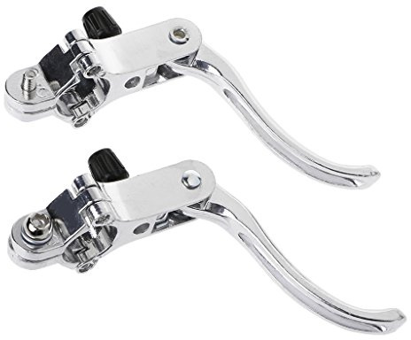 Yanhonin 1 Paar Fahrrad Bremshebel Ultraleicht, Fixed Gear Fahrradbremsgriff, Handbremse Hebel Brake Aluminiumlegierung, für Mountainbikes Rennrad, 2,2 cm Durchmesser