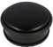 Westcott Topes para puertas de acero inoxidable negro, Topes redondos con un peso propio de 1,2 kg, Anillo de goma que protege la puerta, Base antideslizante, ⌀ 10 cm, altura 4 cm, E-19002 00