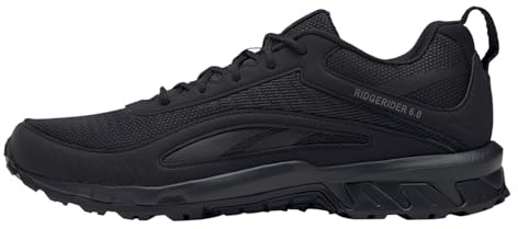 Reebok Ridgerider 6 Herr Sneaker Walking Shoe, core black/court blue/tech metallic, 48.5 EU