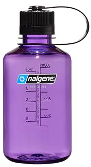 Nalgene Sustain Tritan BPA-freie Wasserflasche aus 50% Plastikabfällen, 473 ml, schmale Öffnung