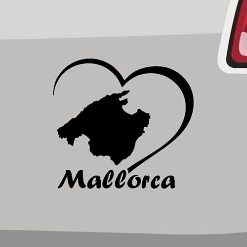 Mallorca Herz Aufkleber -6 Größen 21 Farben- Balearen Palma Urlaub El Arenal JDM