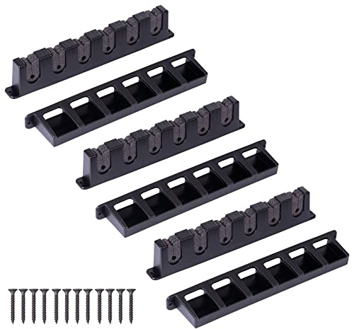 Zite Fishing Wandrutenhalter Set 18 Ruten/Angelruten Halterung | Wandmontage / Rutenständer Alternative für Keller und Schuppen / Einfach Anzuschrauben