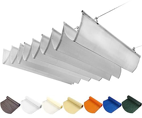 WIGING Einziehbar Welle Sonnensegel, Pergola Ersatz Schattenabdeckung Mit Montagesatz Für Markise Terrasse Deck Hof Veranda Pavillon