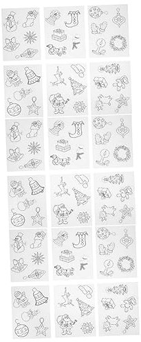 Weihnachten 3 Sets Weihnachts-Schrumpffolie Schrumpffolie Schrumpfendes Kunsthandwerk Weihnachten Schrumpffolie Peeling-Set Sandpapier-Set Kunst- Und Bastelset Schrumpffolie