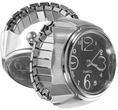 Holibanna 2St Mini-Ringuhr Uhren für Männer Damenuhr Mitarbeiter mitarbeitergeschenke Digitaluhr Ringe Ringuhr für Damen für Mädchen Taschenuhr Fingeruhr Uhrenring Fräulein