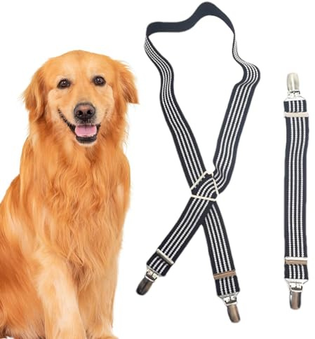 Generisch Hunde-Hosenträger, 2 Stück | Verstellbarer Windelgürtel | Hundewindelgurt, Windelbefestigungswerkzeug für Katzen, Hunde, Haustierwindelshorts