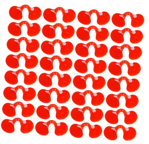 ORFOFE 1000pcs Red Chick Goggles Glass Made of Sturdy Plastic, Safe and Healthy, Reusable Feeding Chicken Glasses Supply for Farm and Ranch Use