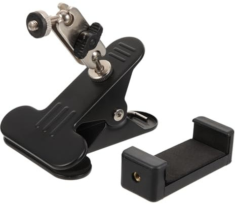 Gadpiparty Support De Téléphone Réglable Pliable, Clip De Support pour Smartphone, Accessoires De Streaming pour Bureau, Rotatif Fixation Puissante, Portable Compact