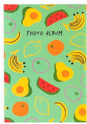 Grupo Erik Fotoalbum Einsteckalbum 10x15 Fruits - Foto Einsteckalbum 10x15 - Fotobuch für 36 Fotos Erinnerungsbuch Grün