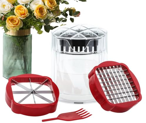 Hogvinnatil Taglierina di patatine fritte, patatine fritte per patate,Affettatrice di chip di formaggio multifunzionale - Dicer taglierina di verdure da cucina multiuso per cetrioli, pomodori,